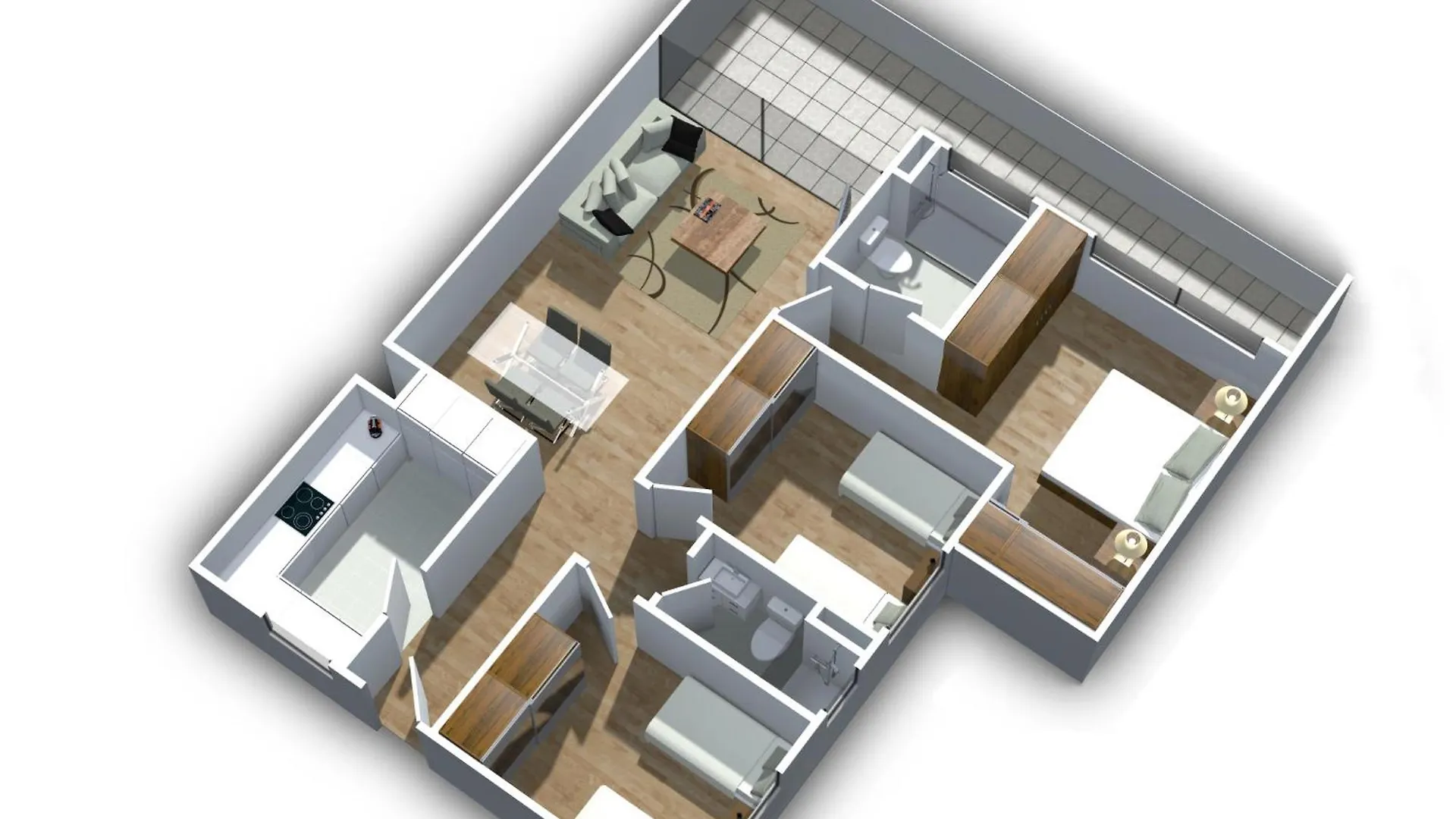 Dakar By Days-Dbd006-Appartement Adama 3 Chambres Apartment